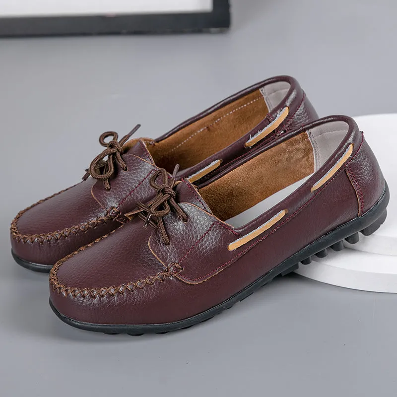 Cilool Genuine Leather Fashion Women Flats