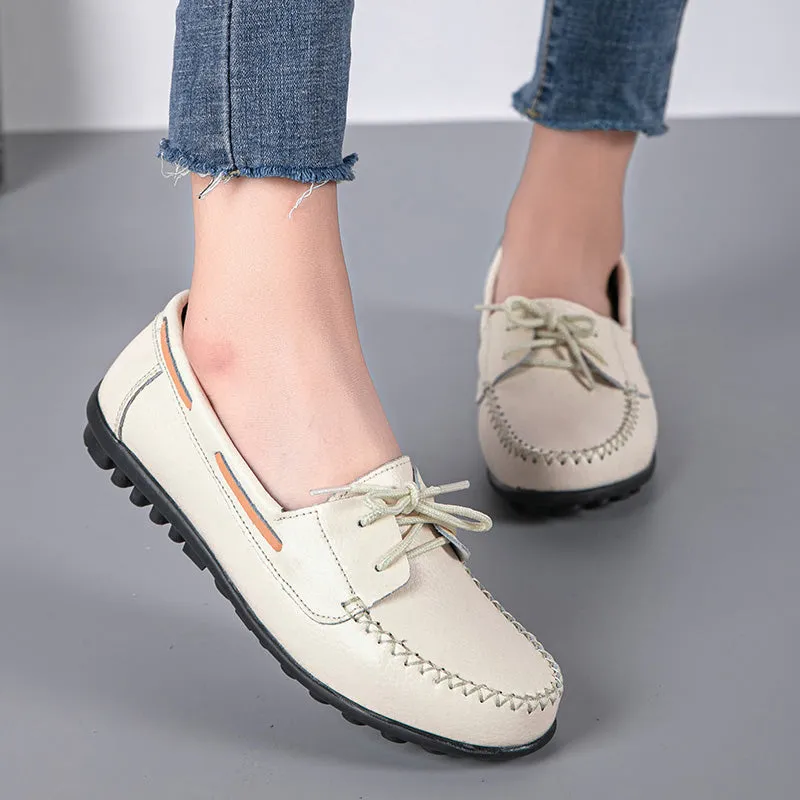 Cilool Genuine Leather Fashion Women Flats