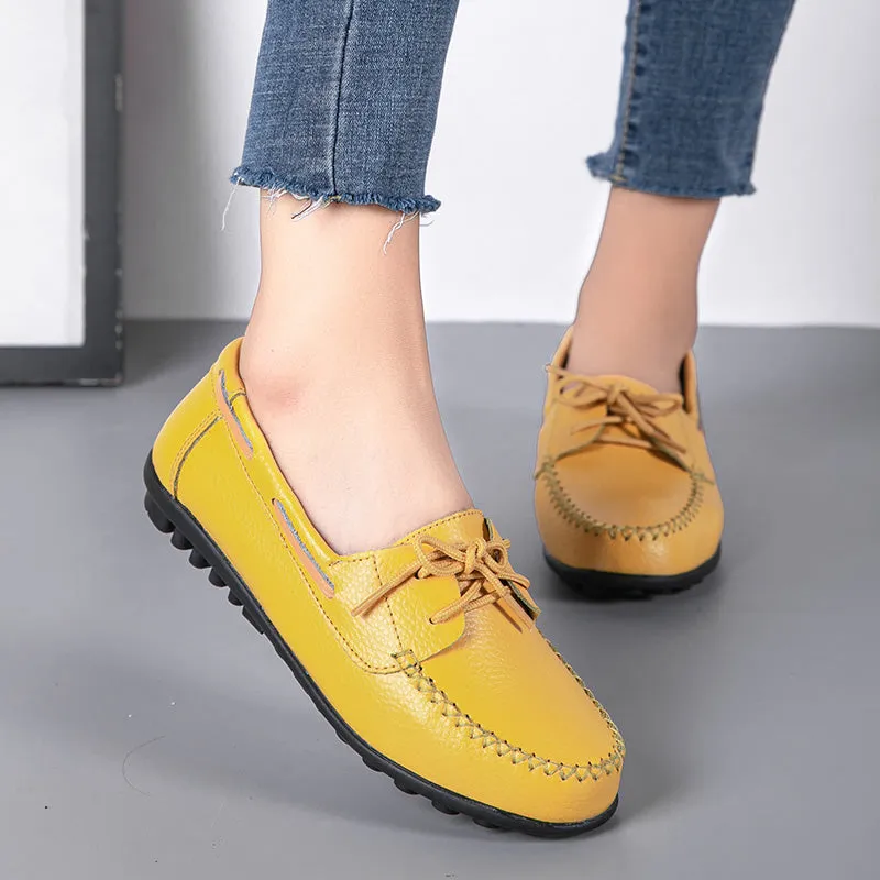 Cilool Genuine Leather Fashion Women Flats