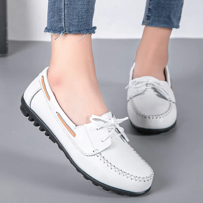 Cilool Genuine Leather Fashion Women Flats