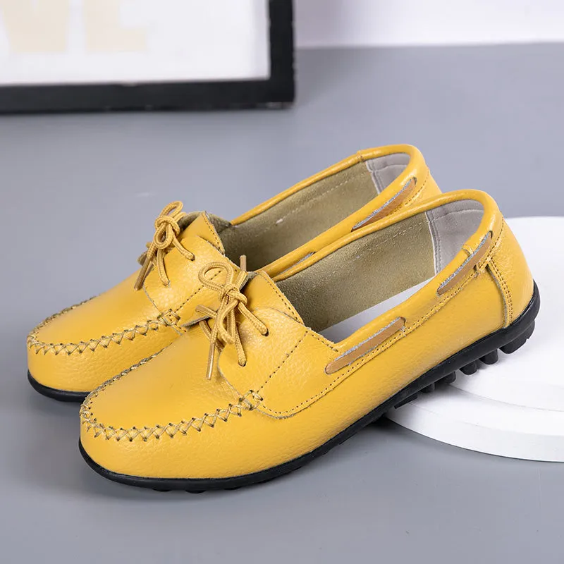 Cilool Genuine Leather Fashion Women Flats