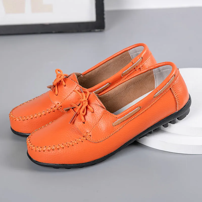 Cilool Genuine Leather Fashion Women Flats