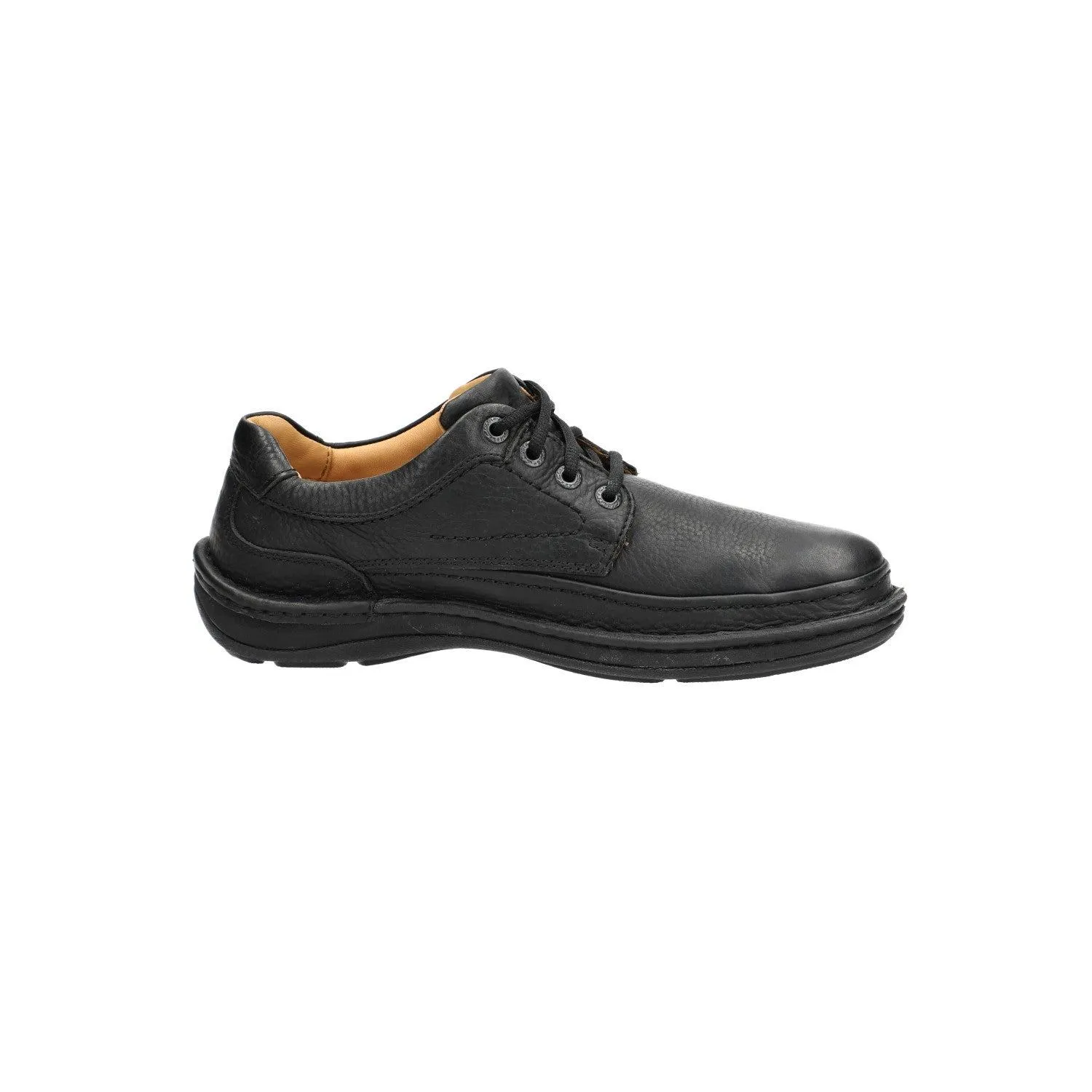 Clarks Nature Three Formal Lace Ups Leather Black Colour For Men