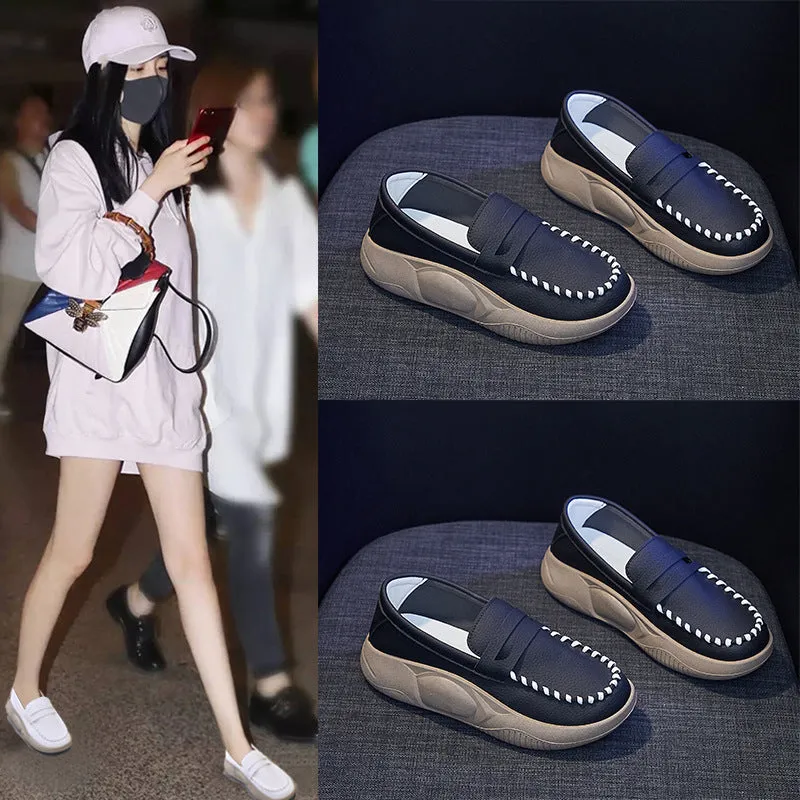 Creative White Female Leisure Street Shot Canvas Shoes