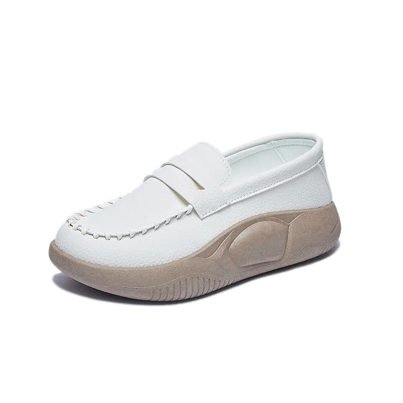 Creative White Female Leisure Street Shot Canvas Shoes