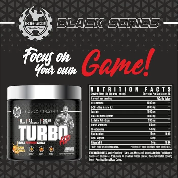 Dexter Jackson Black Series Turbo Hp Pre Workout