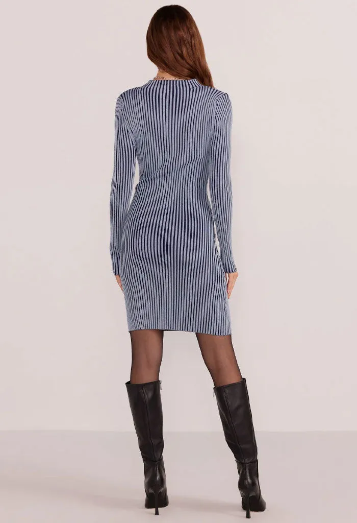 Diana Contrast Knit Mini Dress