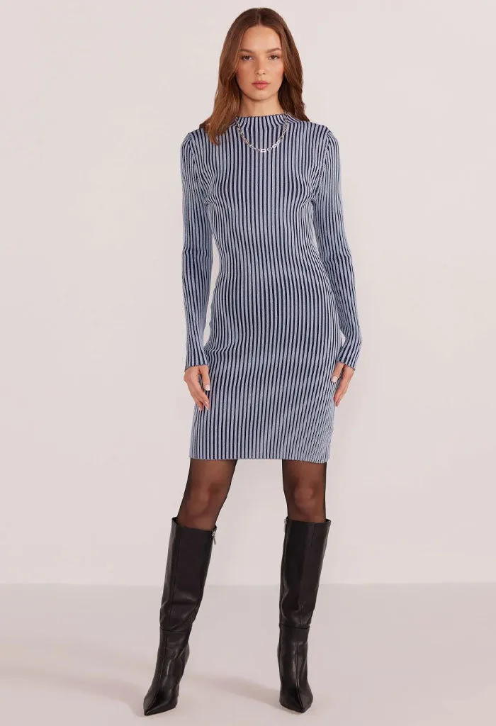 Diana Contrast Knit Mini Dress