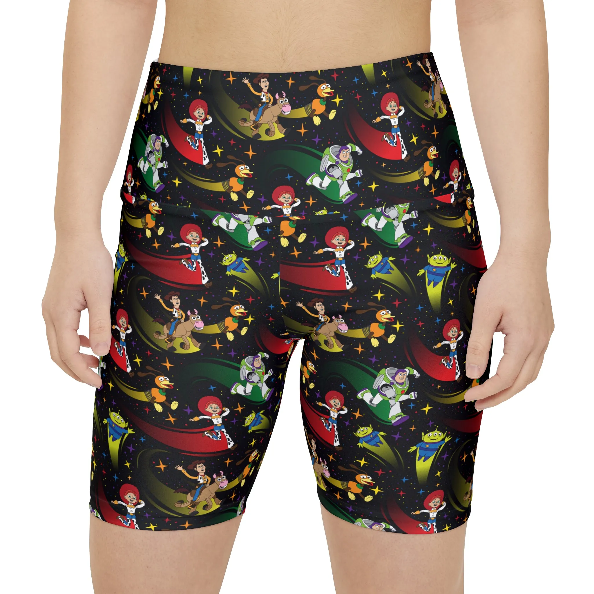 Disney Toy Story Roundup Friends Women's Athletic Workout Shorts