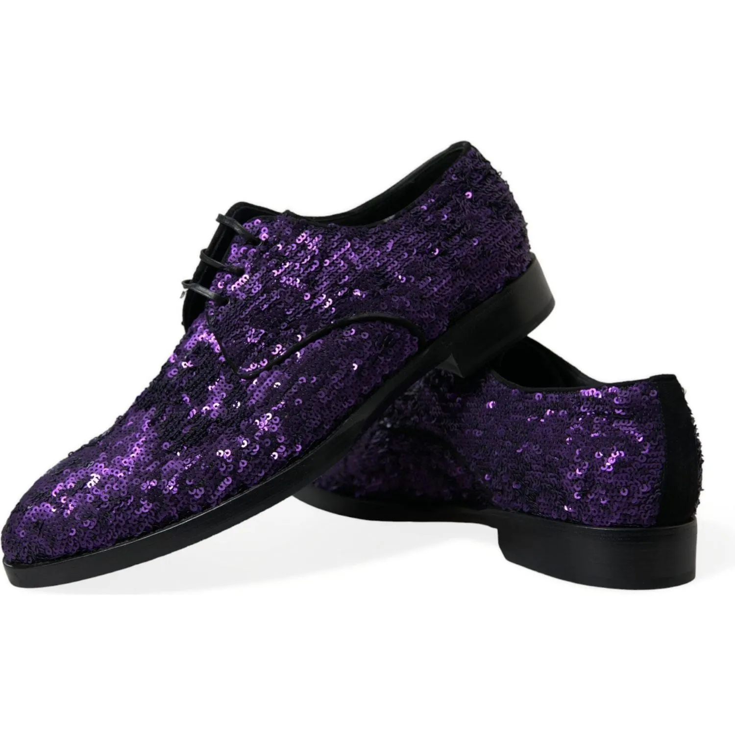 Dolce & Gabbana Elegant Sequined Oxford Dress Shoes