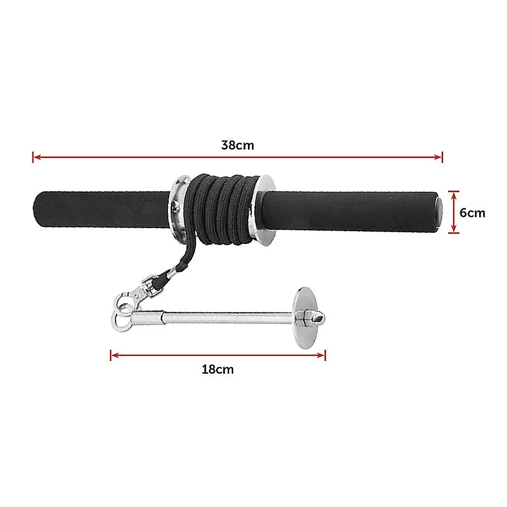 Durable Foam Padded Forearm Wrist Strength Roller Bar