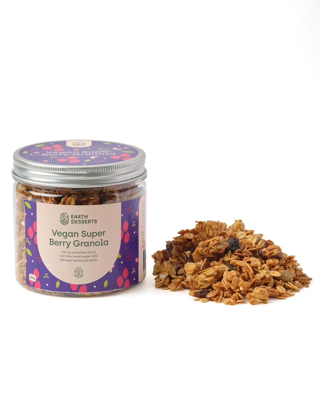 Earth Desserts Vegan Super Berry Granola 160g