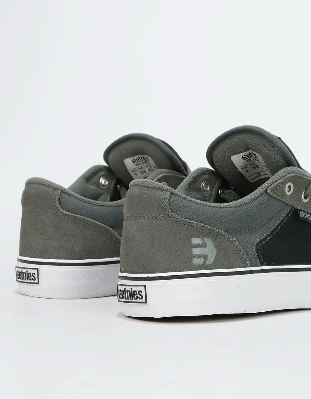 Etnies Barge LS Skate Shoes - Grey/Black/Silver