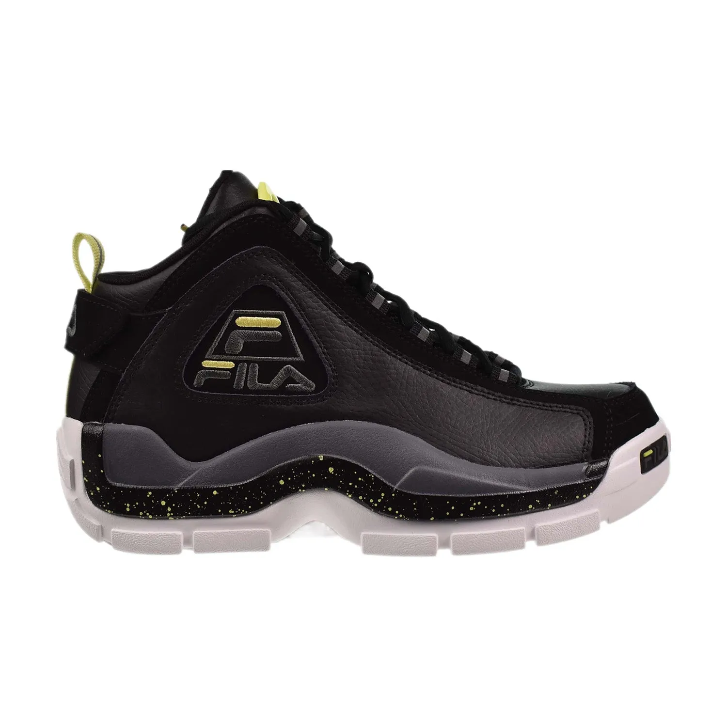 Fila Grant Hill 2 Men's Basketball Shoes Black-Suny Lime-CastleRock