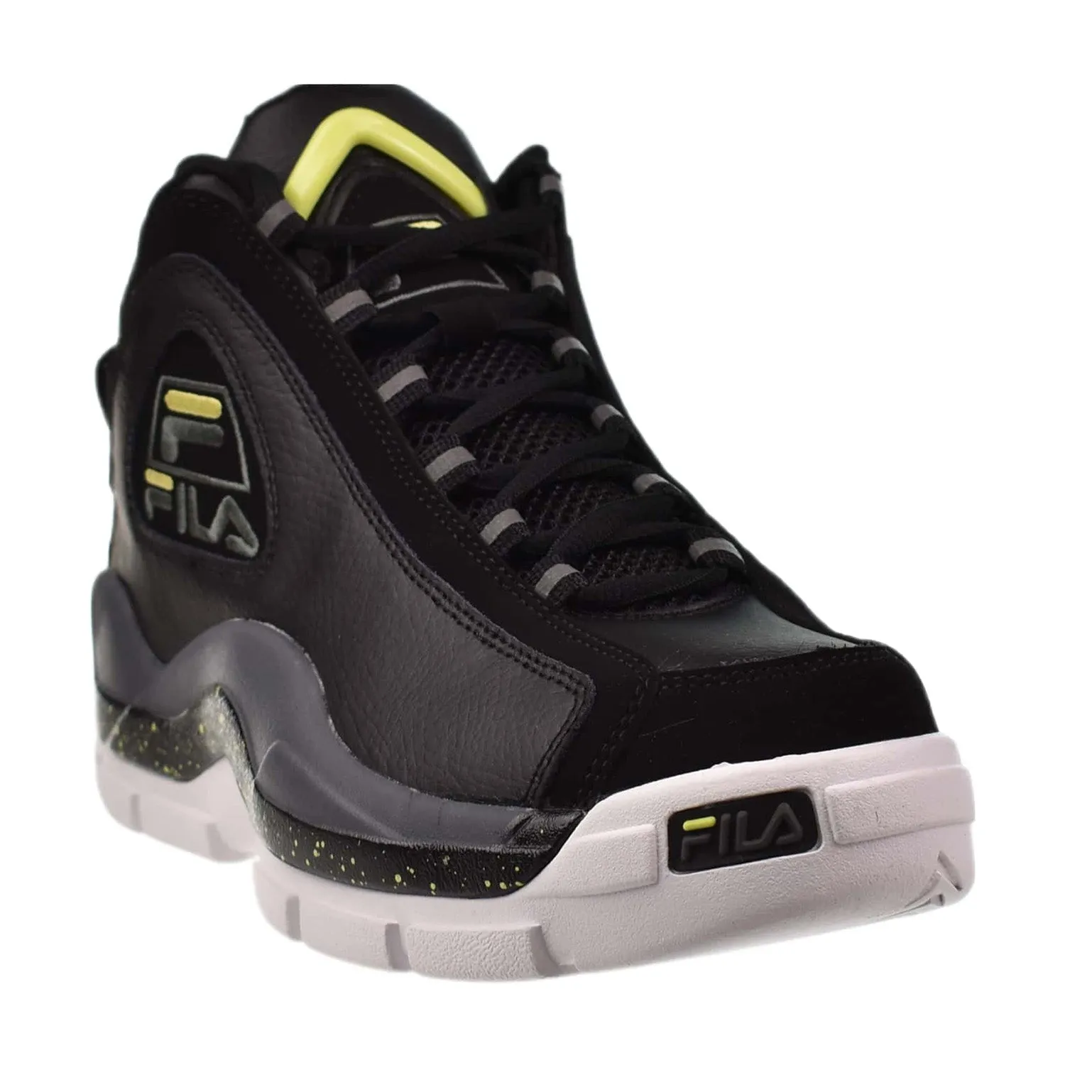 Fila Grant Hill 2 Men's Basketball Shoes Black-Suny Lime-CastleRock