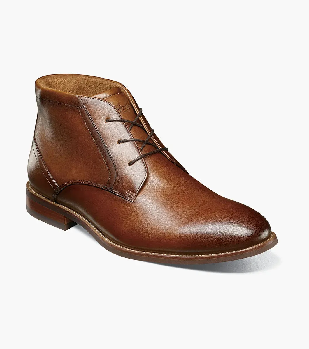 Florsheim "Rucci" Plain Toe Chukka Boot - Cognac