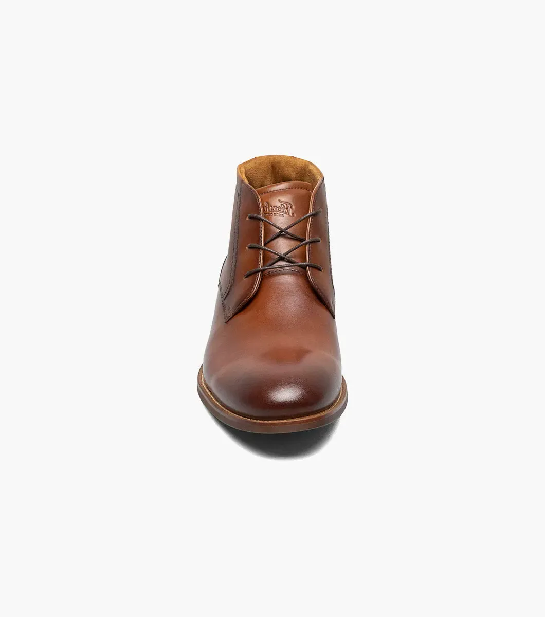 Florsheim "Rucci" Plain Toe Chukka Boot - Cognac