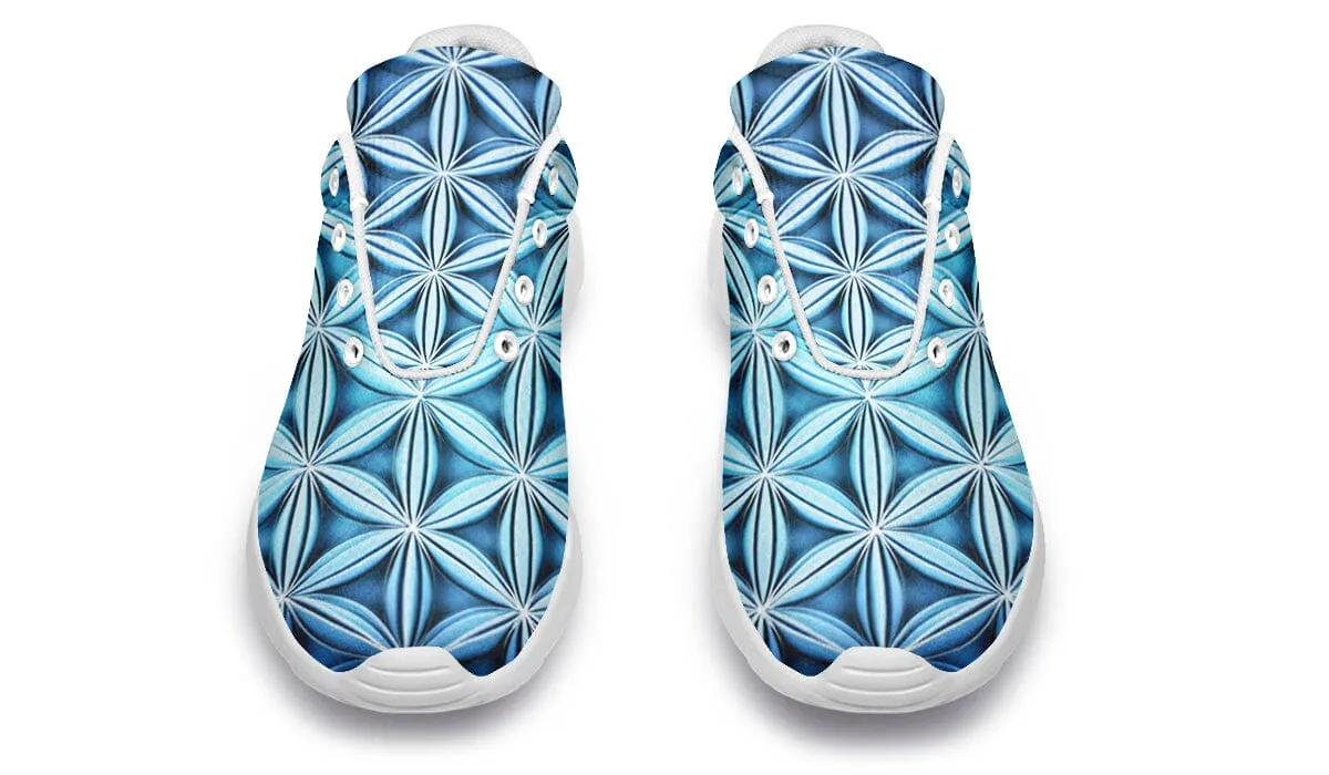 Flower Life Igloo Blue Classic Sneakers