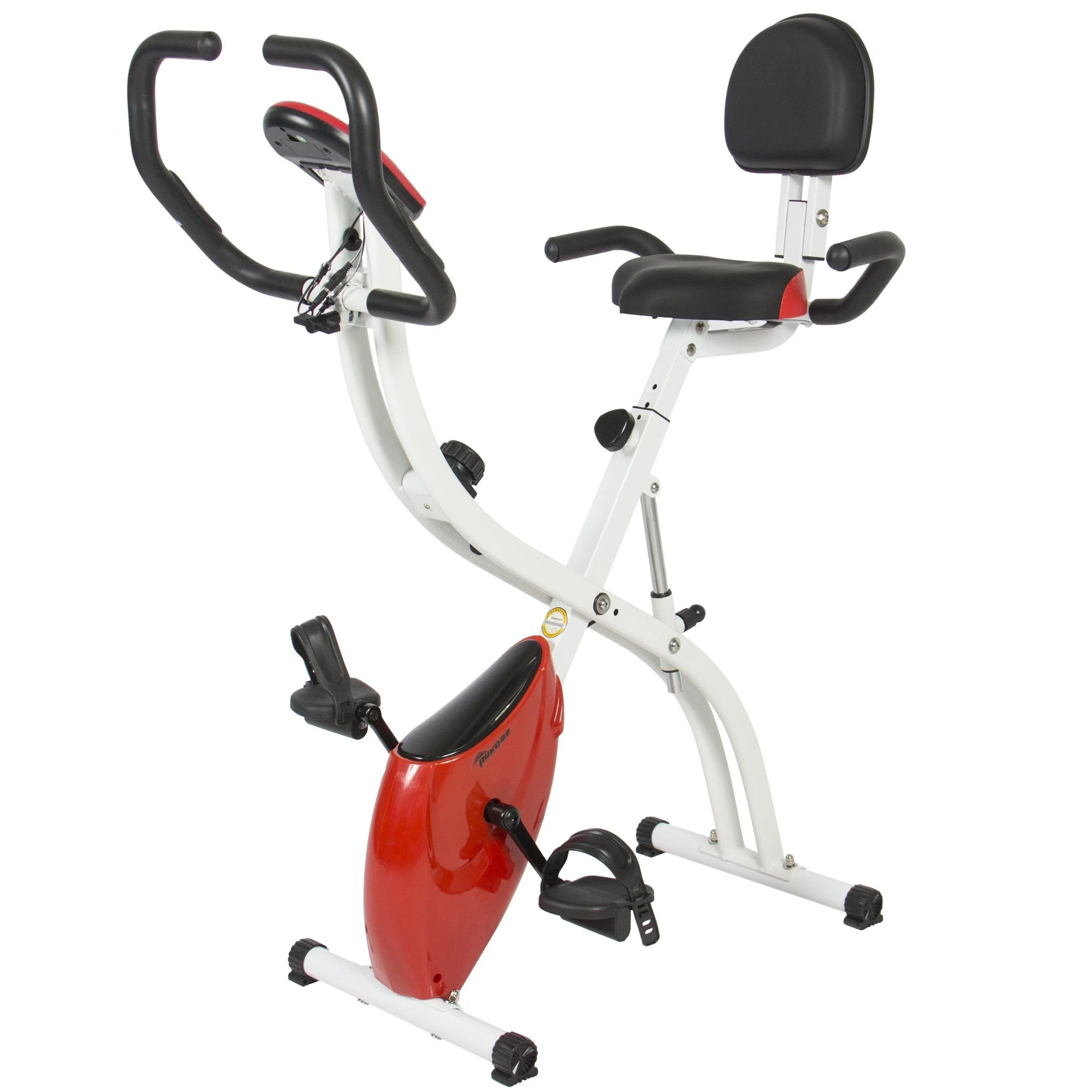 Folding Exercise Bike w/ 8-Level Magnetic Resistance, Adjustable Height