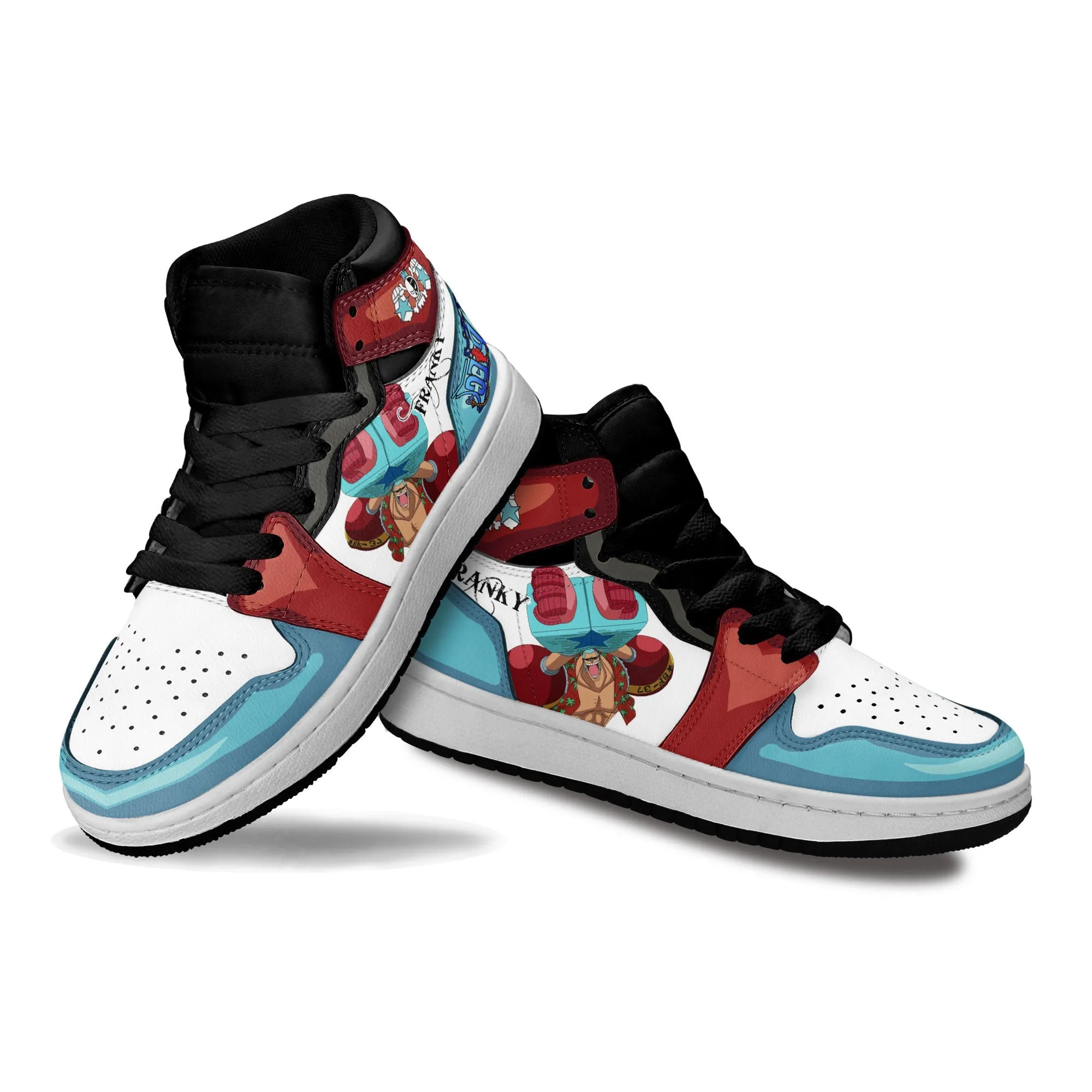 Franky Kids Sneakers Custom OP Anime Shoes For Kids