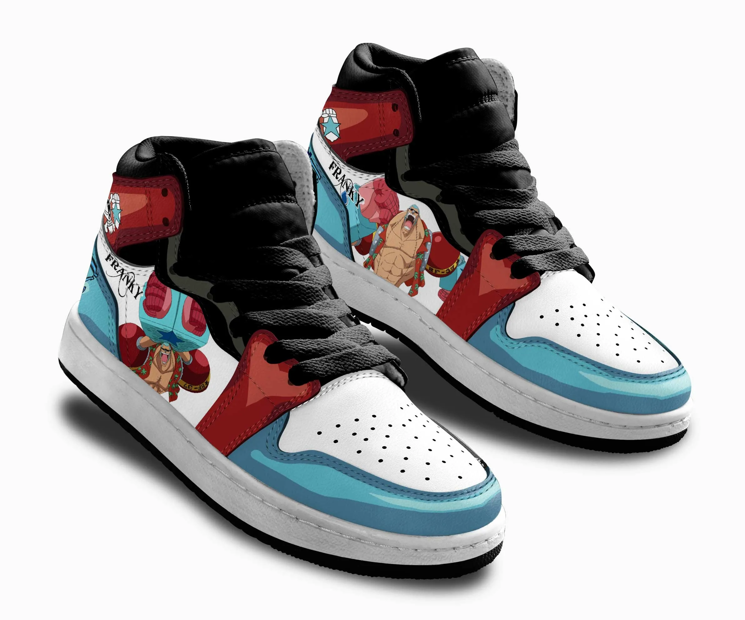 Franky Kids Sneakers Custom OP Anime Shoes For Kids