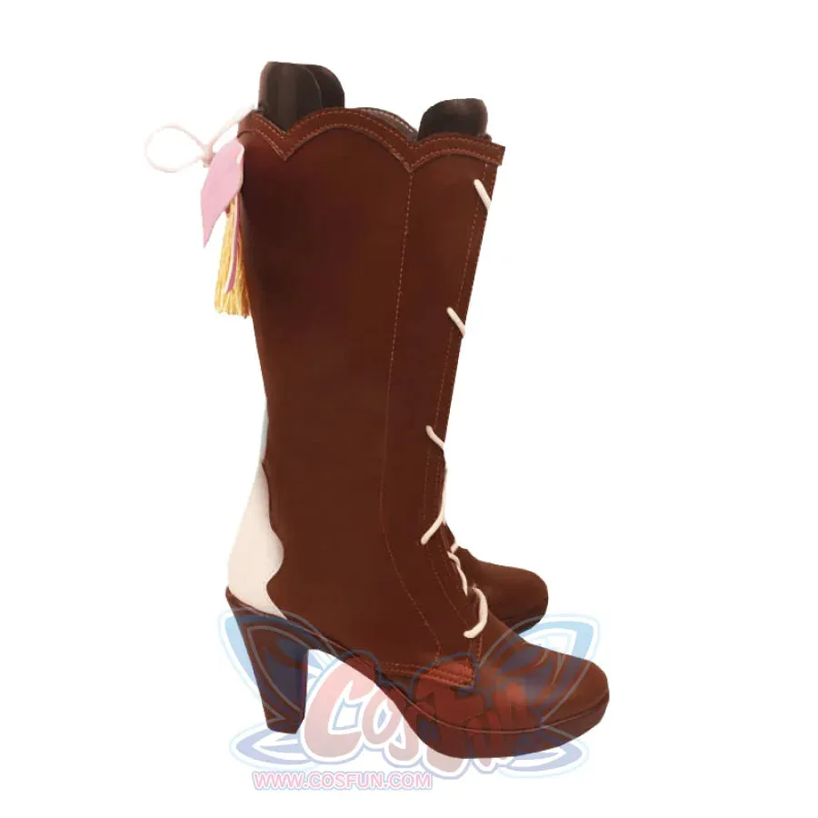 Genshin Impact Kamisato Ayaka Springbloom Missive Cosplay Boots C07288