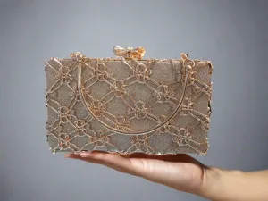 Golden| Fancy Clutch for women