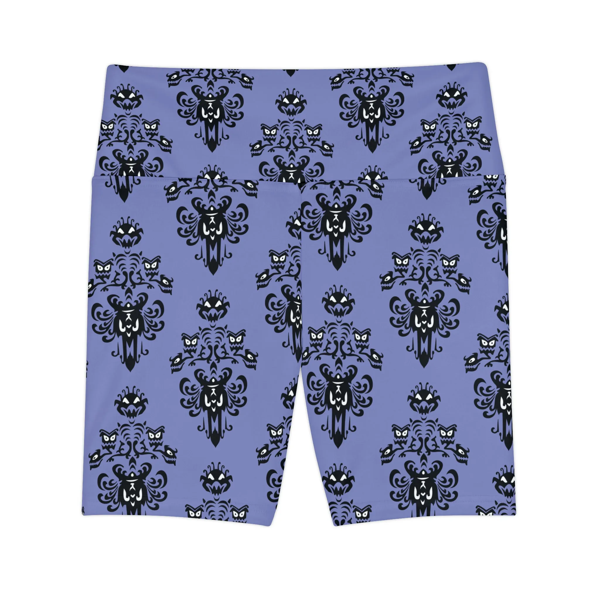 Haunted Mansion Wallpaper Women's Athletic Workout Shorts