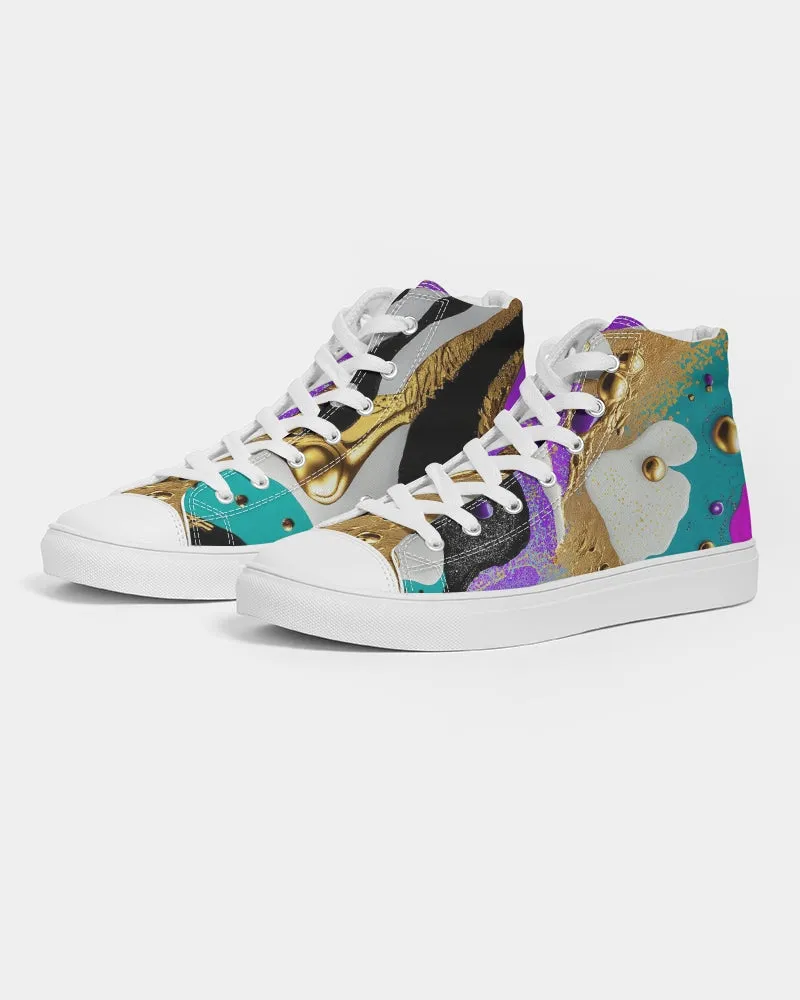 High Top Canvas Sneakers for Girls. "Artz" Fashion Sneakers or Keds for Women. WickedYo