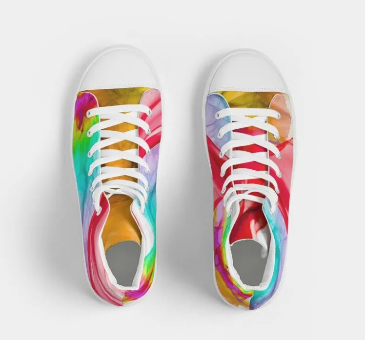 High Top Dance Sneakers. Women' s Fashion Sneakers. Streetstyle Keds. Colorfall by WickedYo