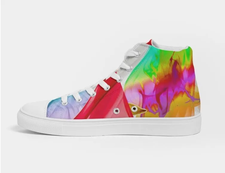 High Top Dance Sneakers. Women' s Fashion Sneakers. Streetstyle Keds. Colorfall by WickedYo