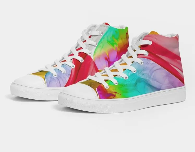 High Top Dance Sneakers. Women' s Fashion Sneakers. Streetstyle Keds. Colorfall by WickedYo