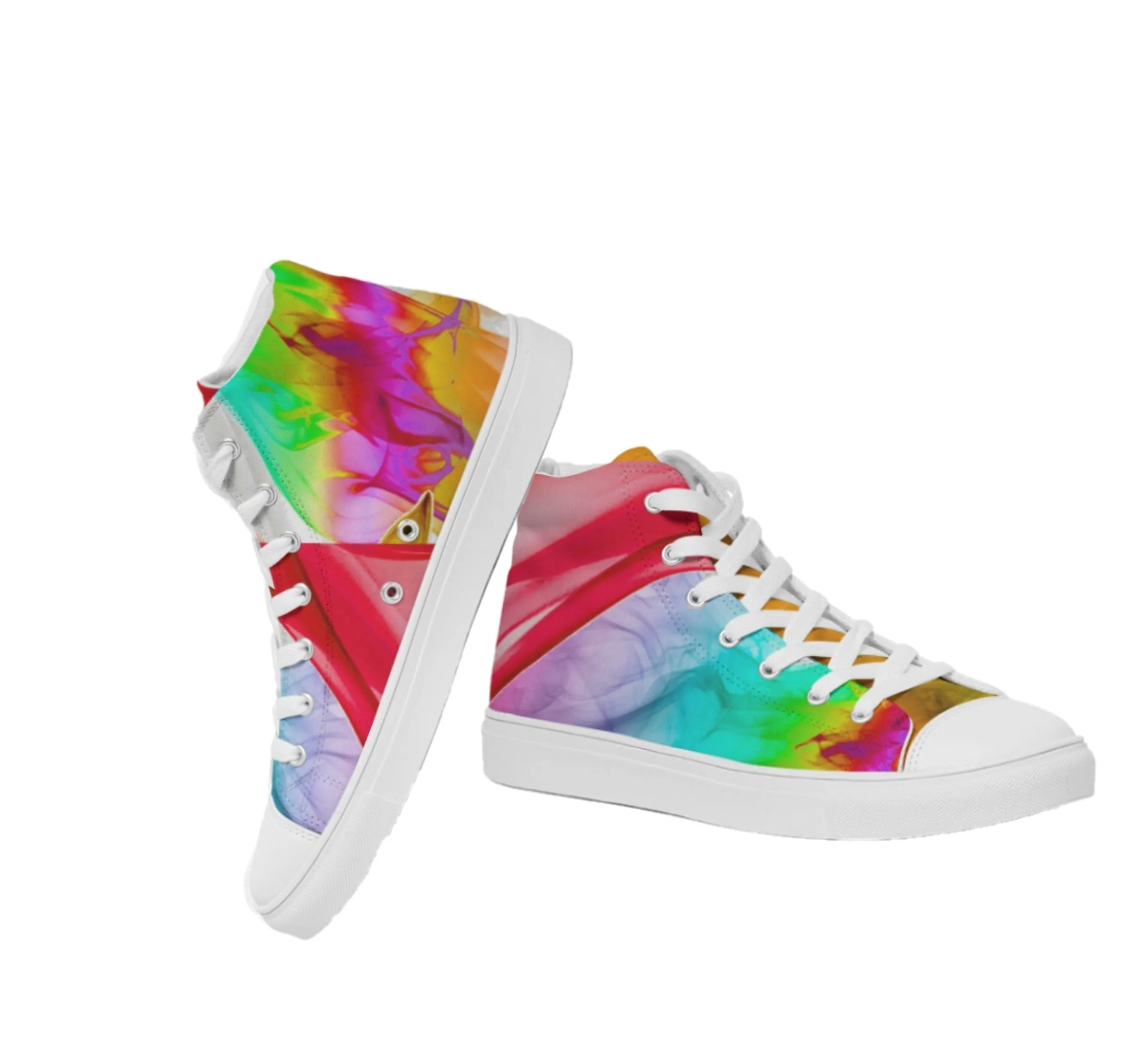 High Top Dance Sneakers. Women' s Fashion Sneakers. Streetstyle Keds. Colorfall by WickedYo