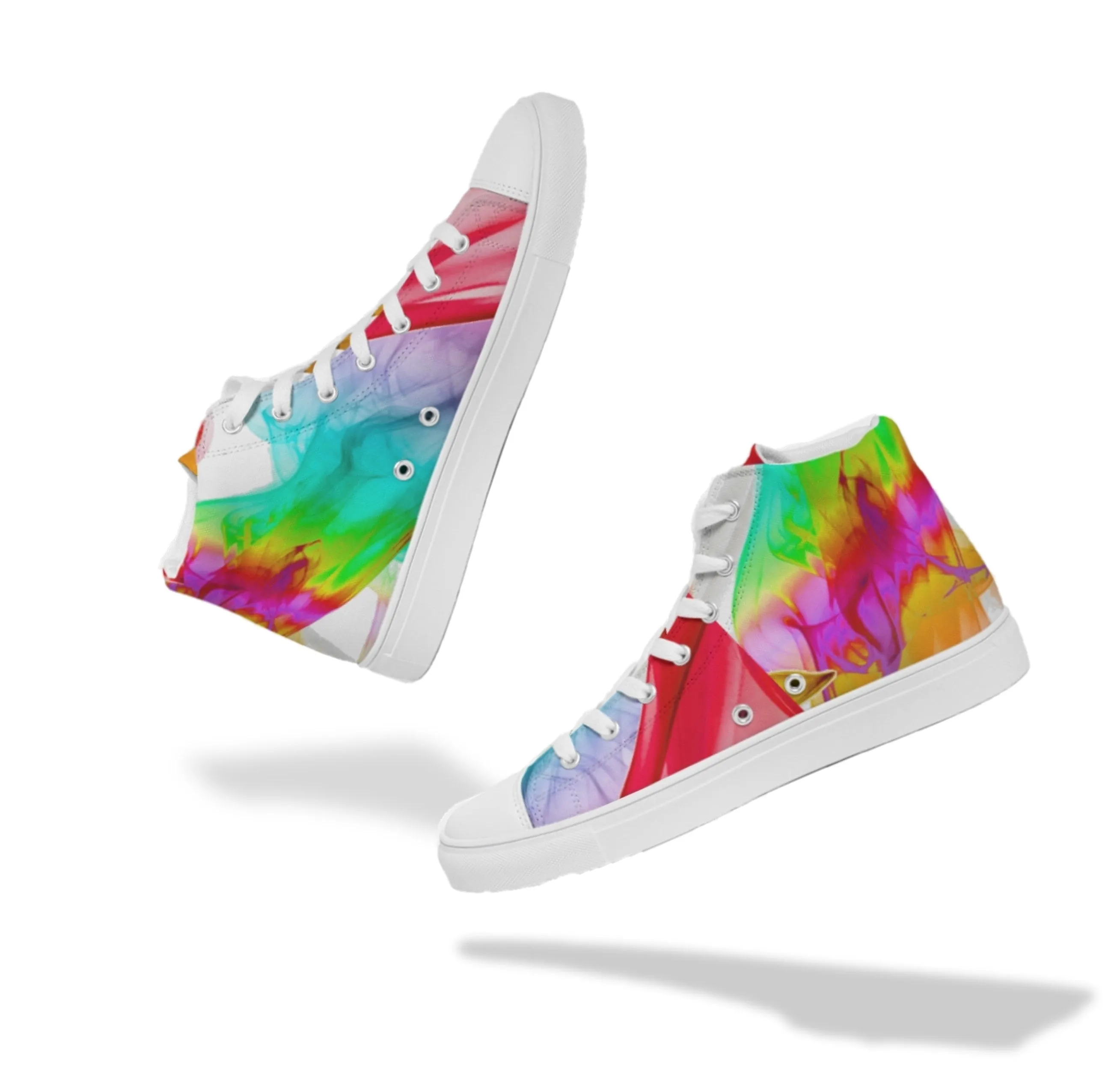 High Top Dance Sneakers. Women' s Fashion Sneakers. Streetstyle Keds. Colorfall by WickedYo