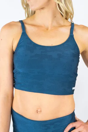 Hunter Sports Bra - Teal/Camouflage