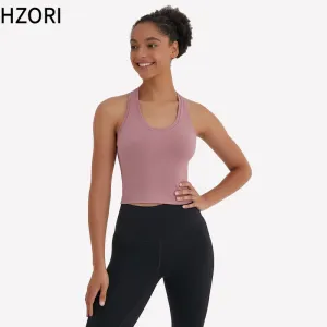 Hzori Yoga Exercise Small Vest Tight High Elastic Beauty Back Workout Clothes Sports Casual Versatile Yoga Clothes