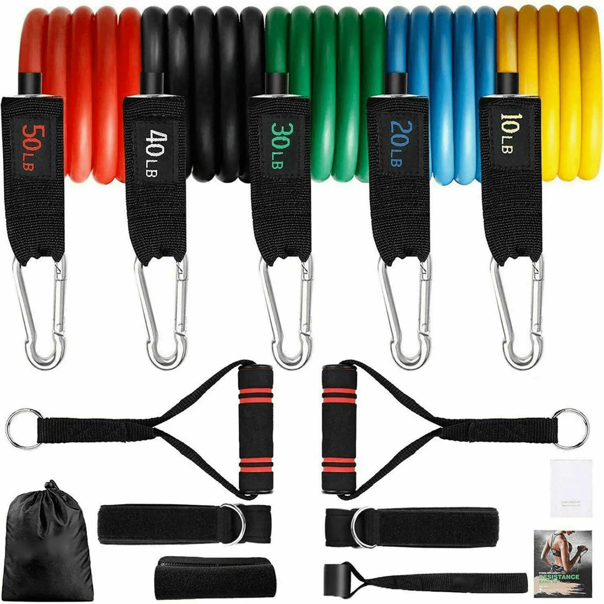 Intey 13-Pcs Resistance Band Home Workout Set