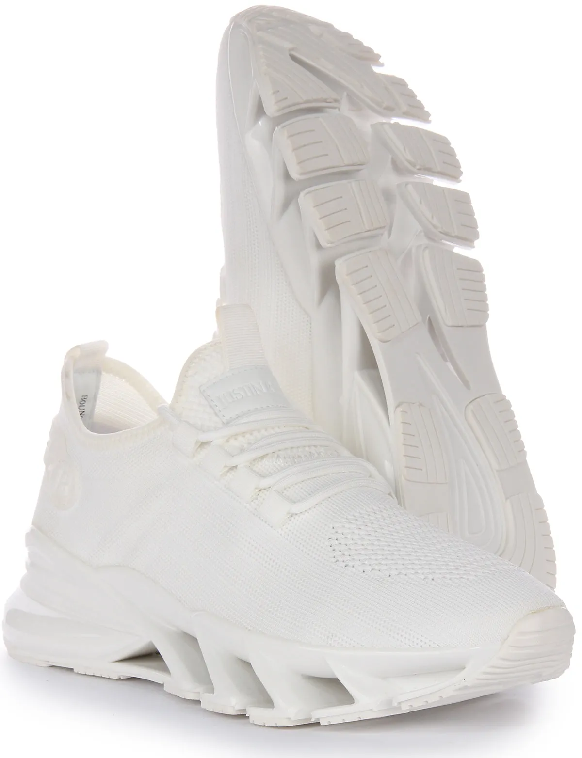 Justinreess England Bounce 5 Running Trainer In White