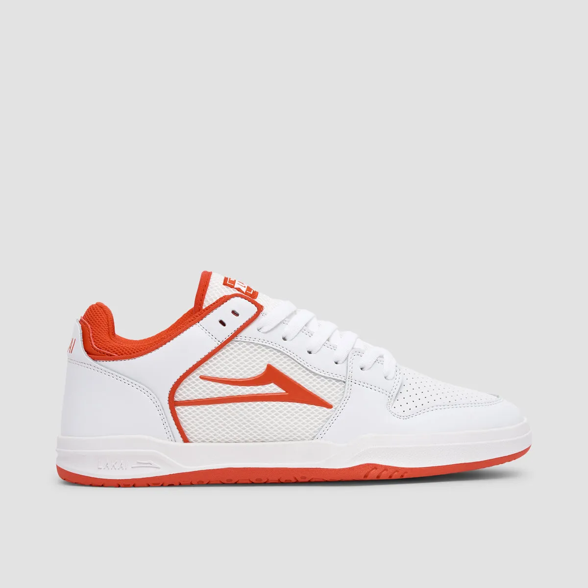 Lakai Telford Low Shoes - White/Red Leather