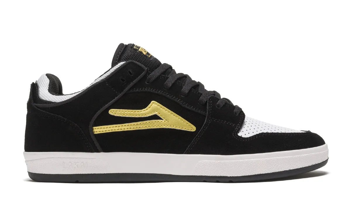 Lakai Telford Low Skateboard Shoe - Black/Gold