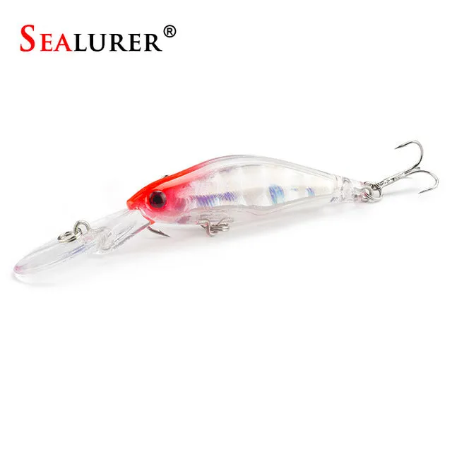 Laser Sinking Slowly Minnow Fishing Lure 9CM 7.2G Wobbler Artificial Fly Fishing Hard Bait Carp Crankbait Fishing Tackle 1PCS