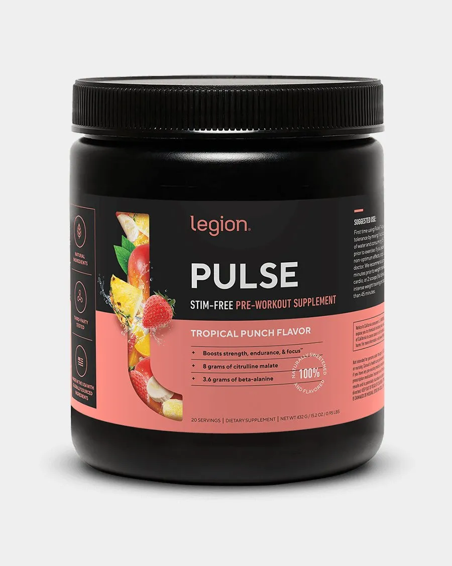 Legion Pulse Pre Workout Stim Free