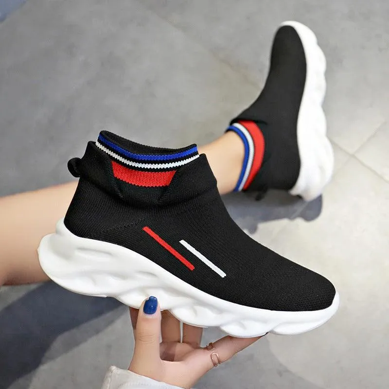 Lightweight Breathable Mesh Slip-On Sock Sneakers for Women