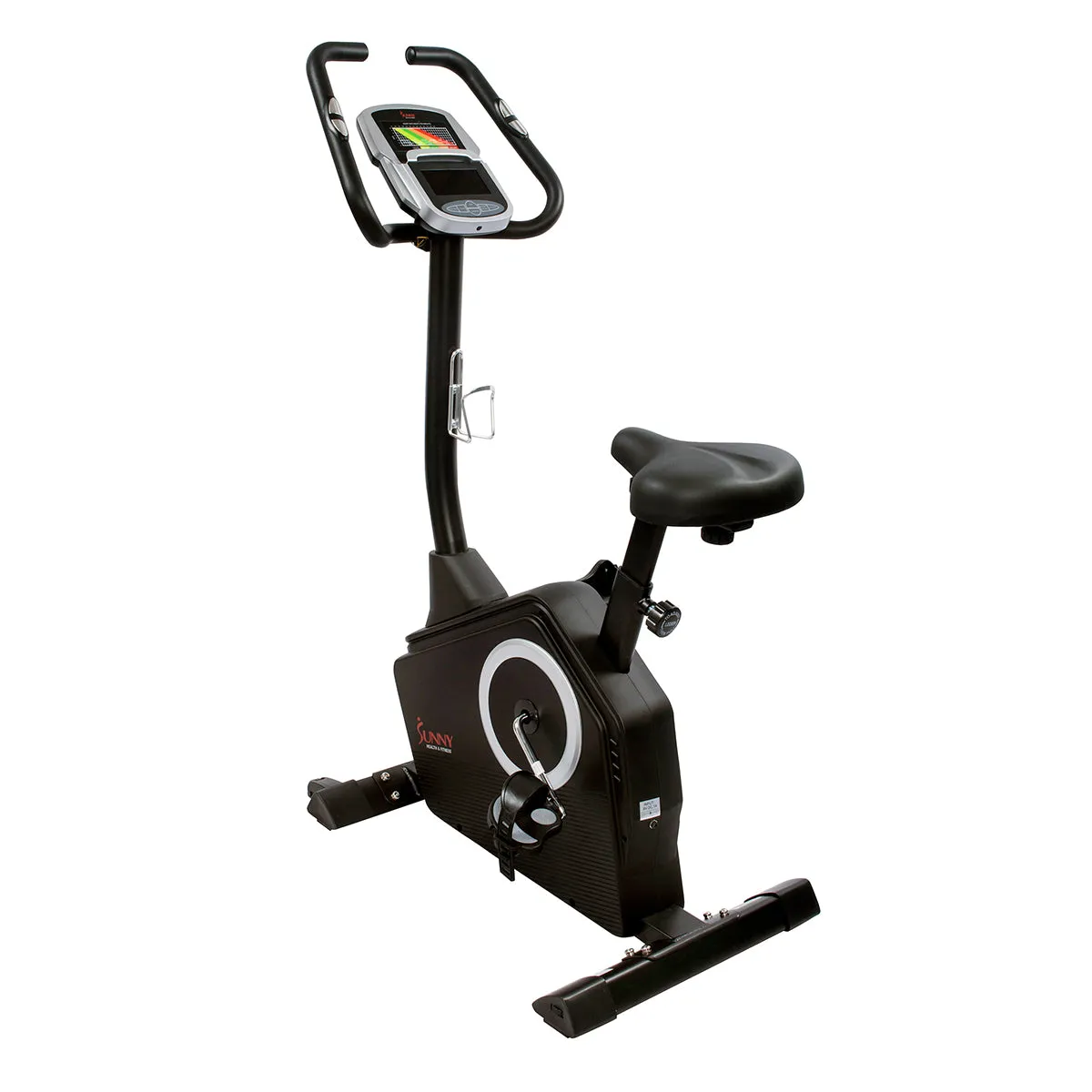 Magnetic Upright Programmable Exercise Bike w/ Heart Rate Monitor