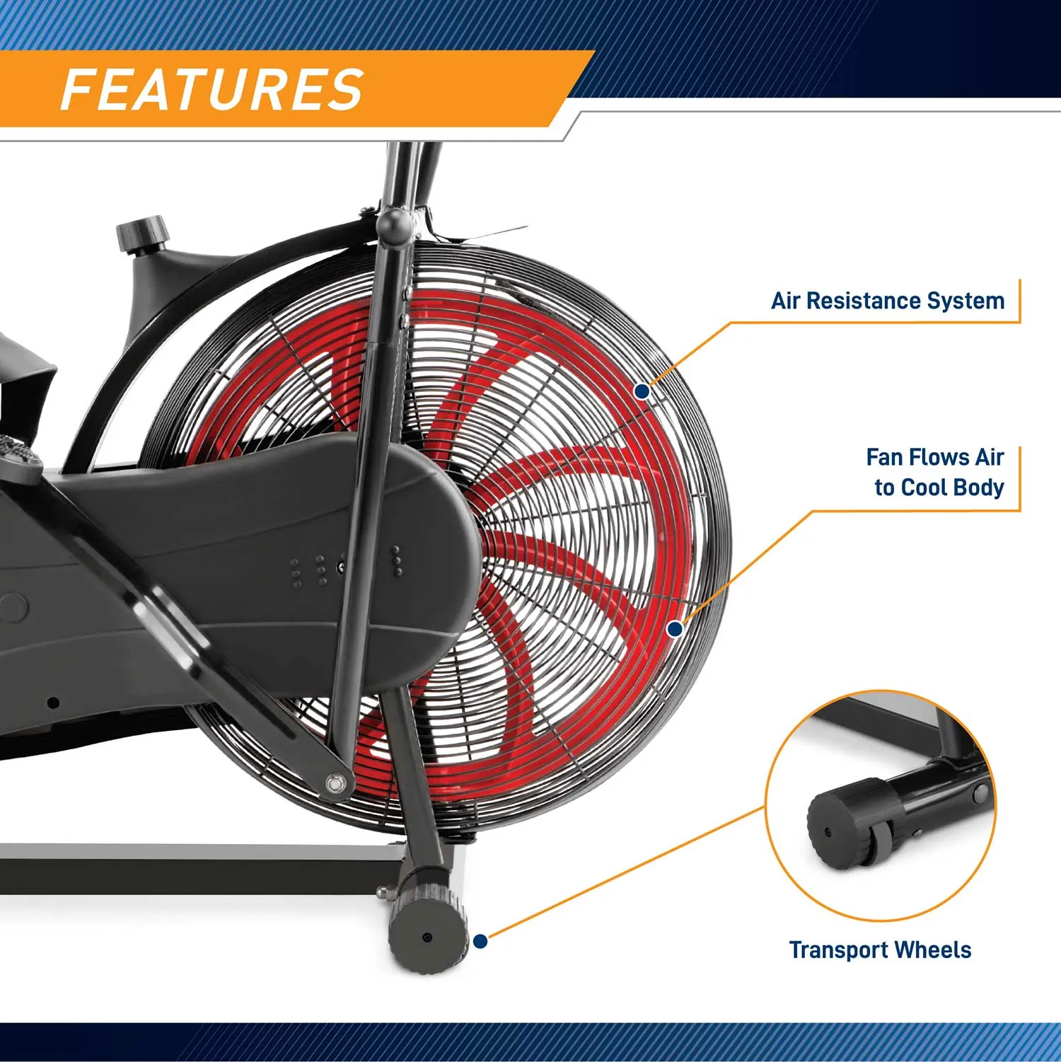 Marcy Body Cycle Fan Bike | NS-1000