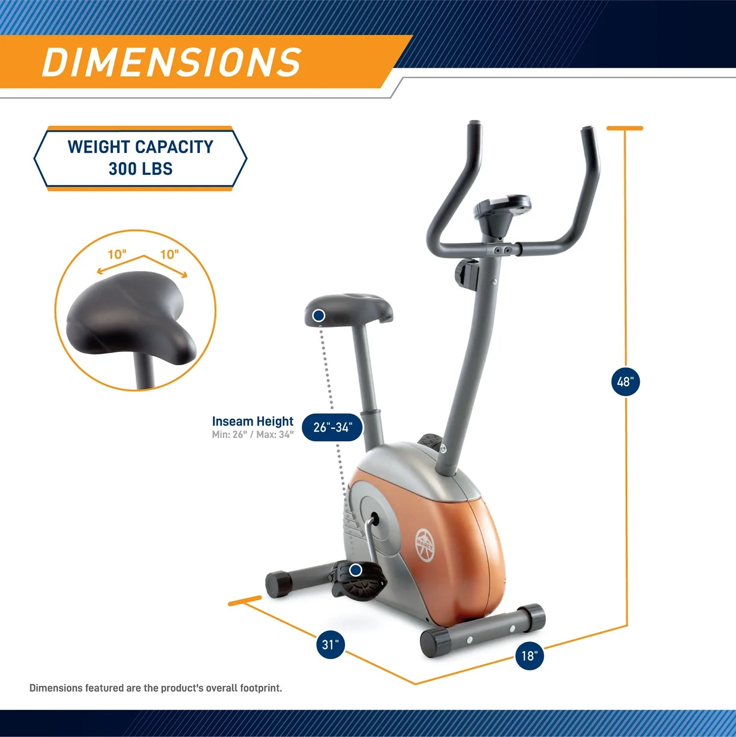 Marcy Upright Exercise Bike  Marcy ME-708