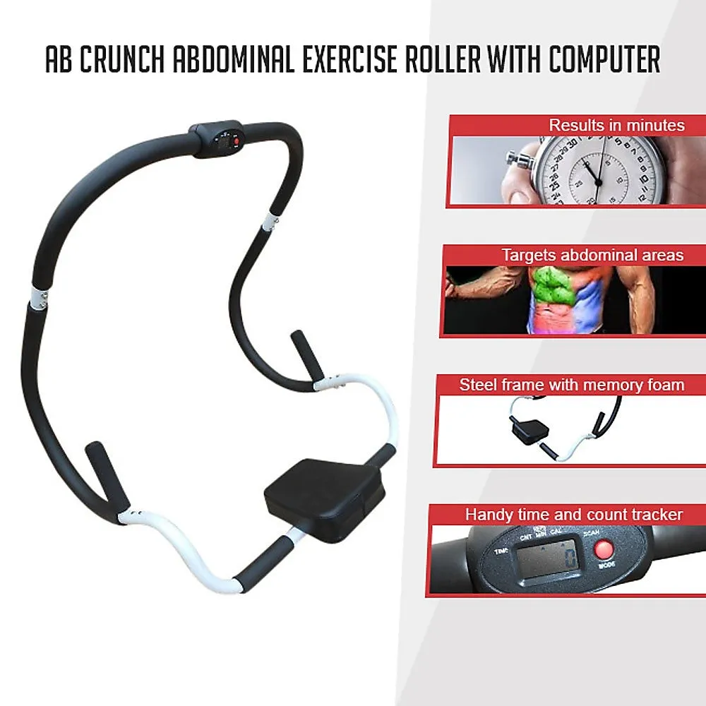 Memory Foam Ab Roller with Computer, Steel Frame