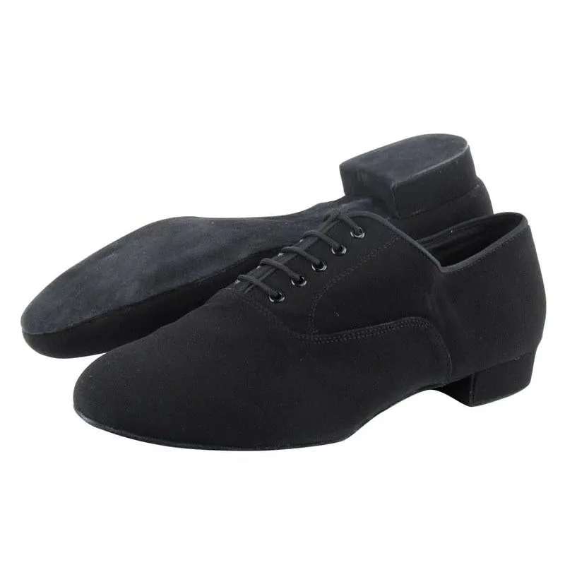 Men's Black 2cm Leatherette Heels Ballroom Dance Shoes