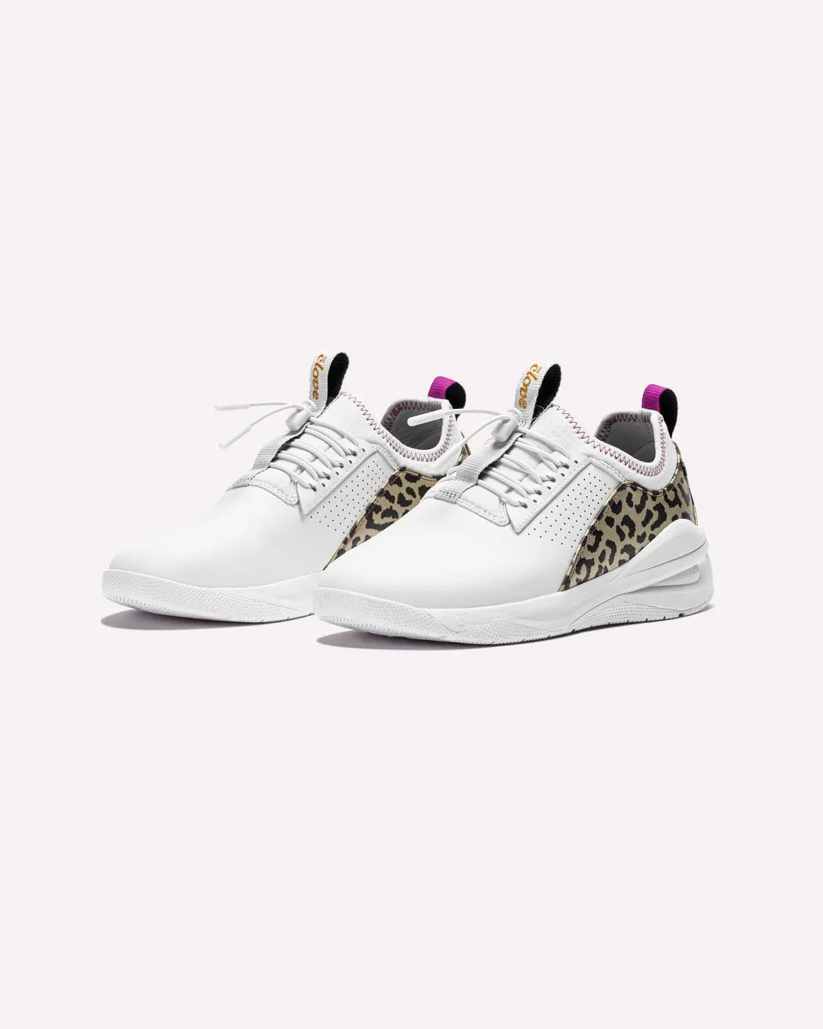 Men's Classic - White / Gold Leopard