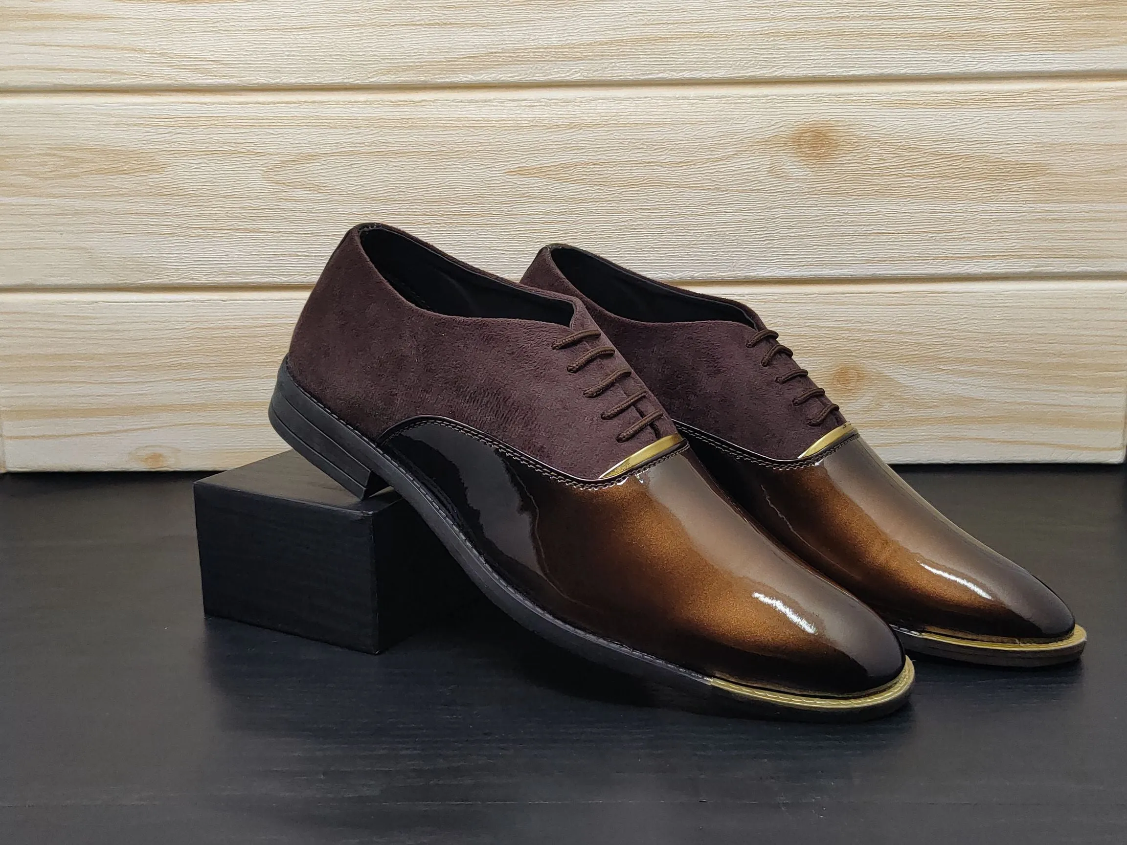 Men's Dark Brown Oxford Shoes for Wedding and Partywear-JonasParamount